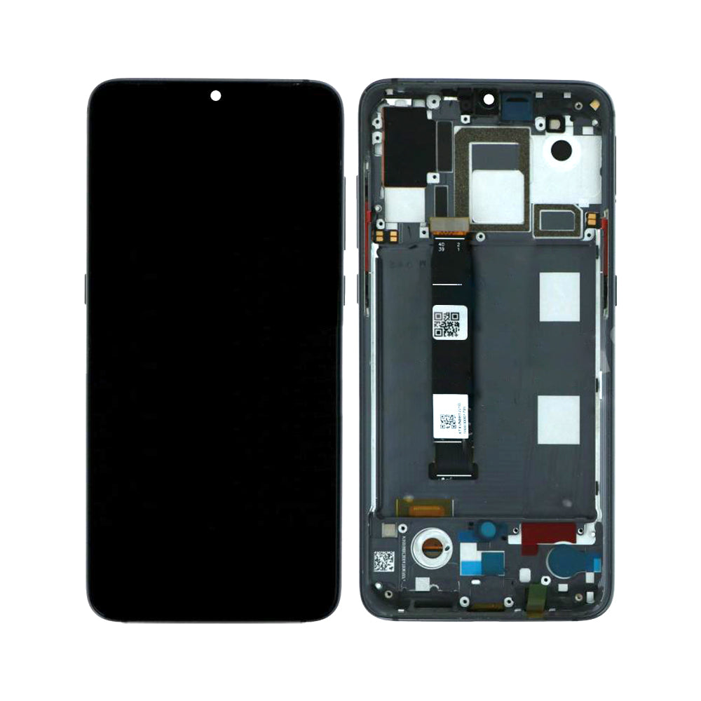 Xiaomi Mi 9 Display And Digitizer With Frame Black OEM