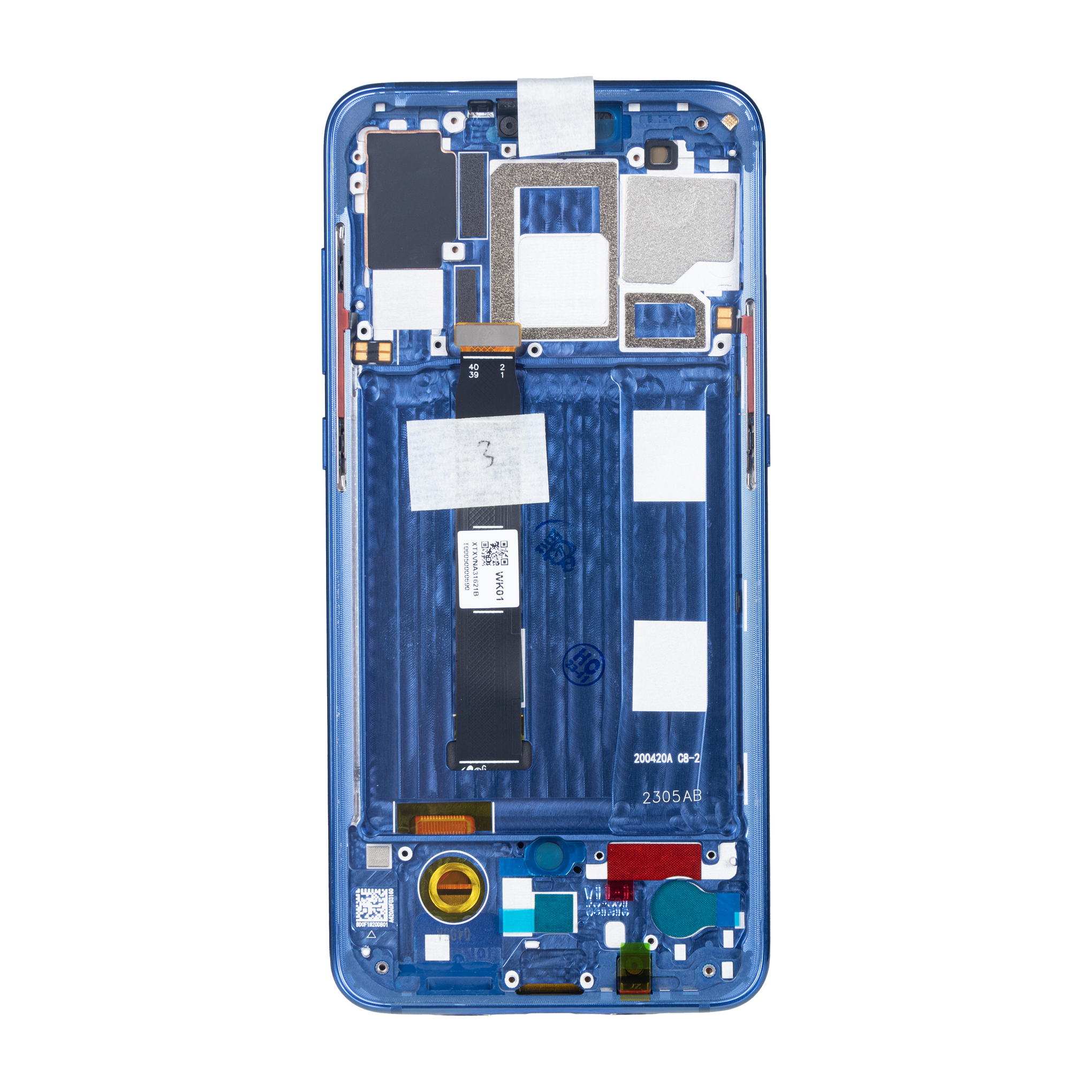 Xiaomi Mi 9 Display And Digitizer With Frame Blue OEM