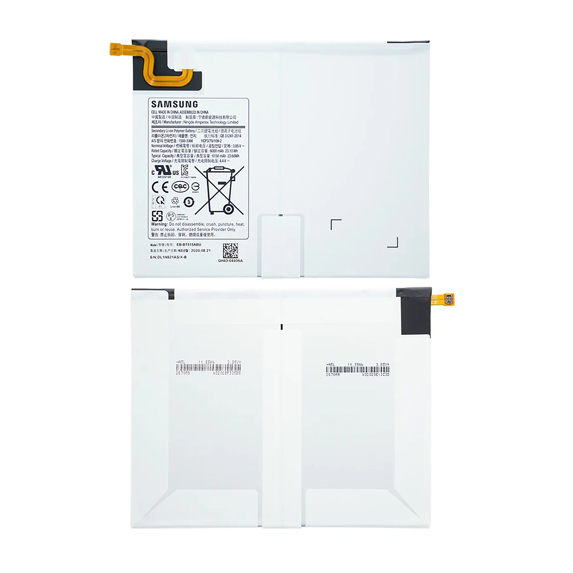 Samsung Galaxy Tab A 10.1 inch (2019) T510, T515 Battery EB-BT515ABU Original