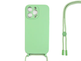 Rixus TPU Necklace Cord Cover For Apple iPhone 12 Pro Matcha