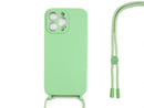 Rixus TPU Necklace Cord Cover For Apple iPhone 12 Pro Matcha