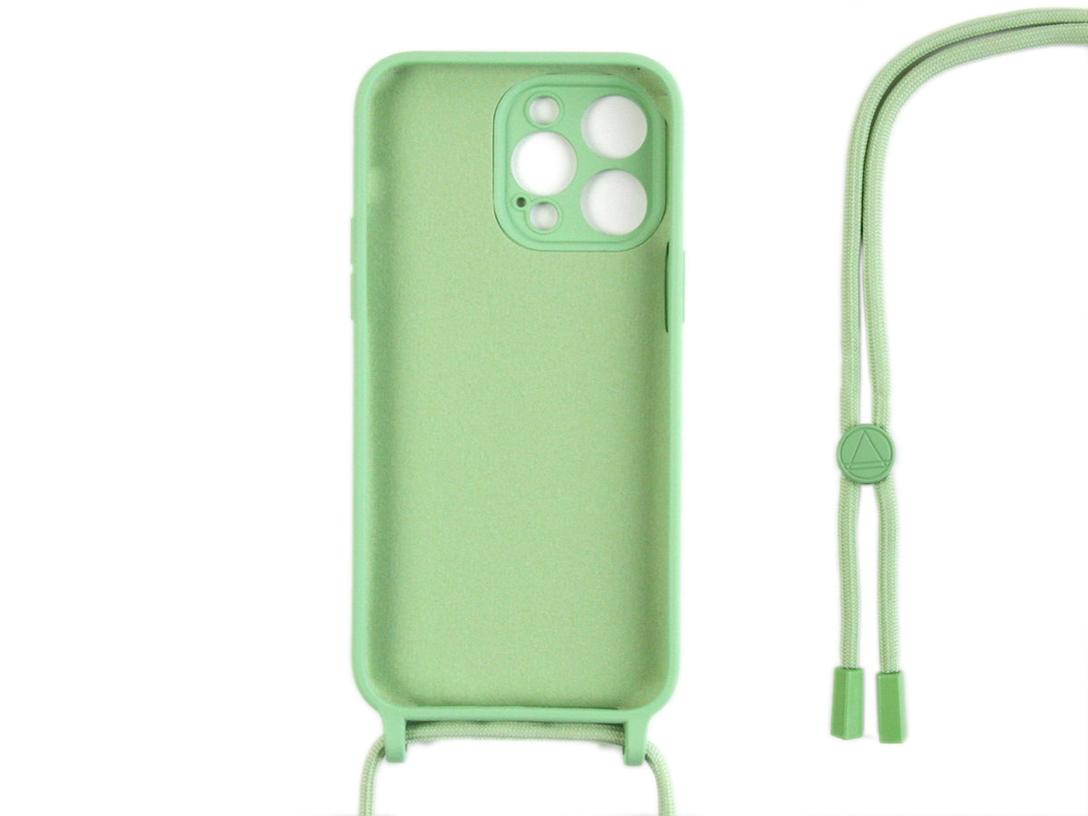 Rixus TPU Necklace Cord Cover For Apple iPhone 12 Pro Matcha