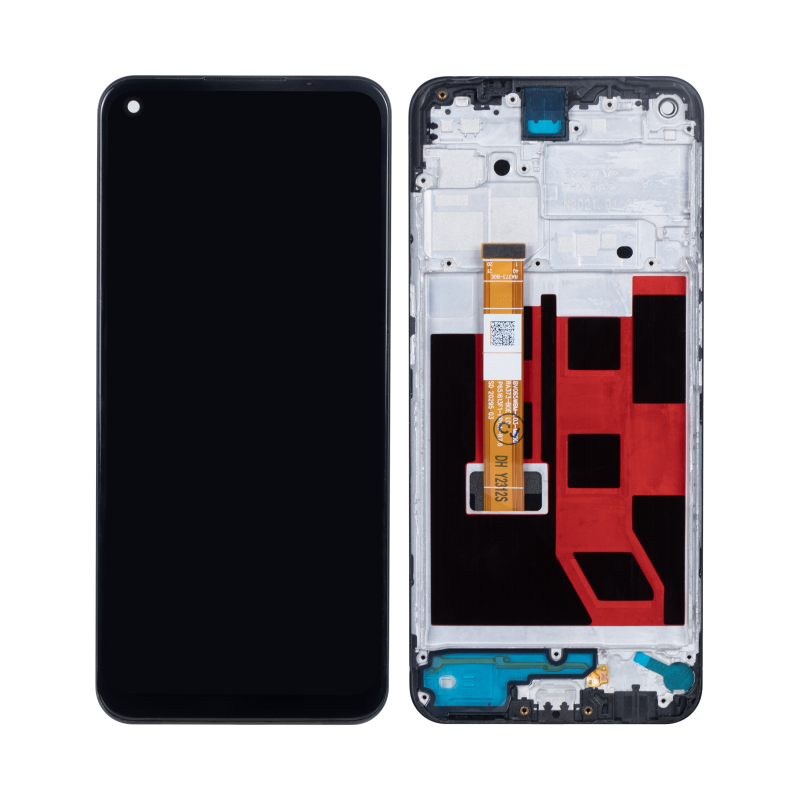 Oppo A53 4G CPH2127, A53S 4G CPH2139, CPH2135 Display And Digitizer With Frame Black OEM