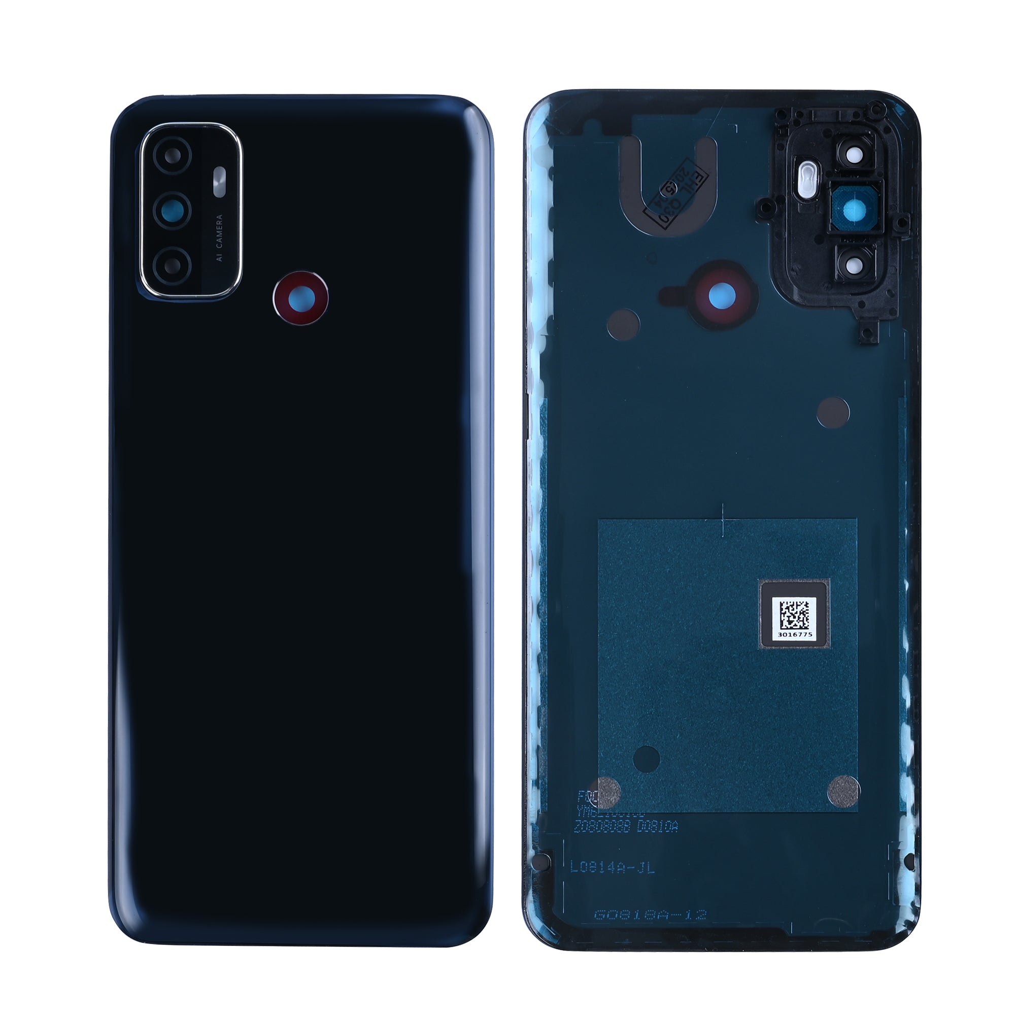 Oppo A53s, A53 Back Cover With Lens Electric Black OEM