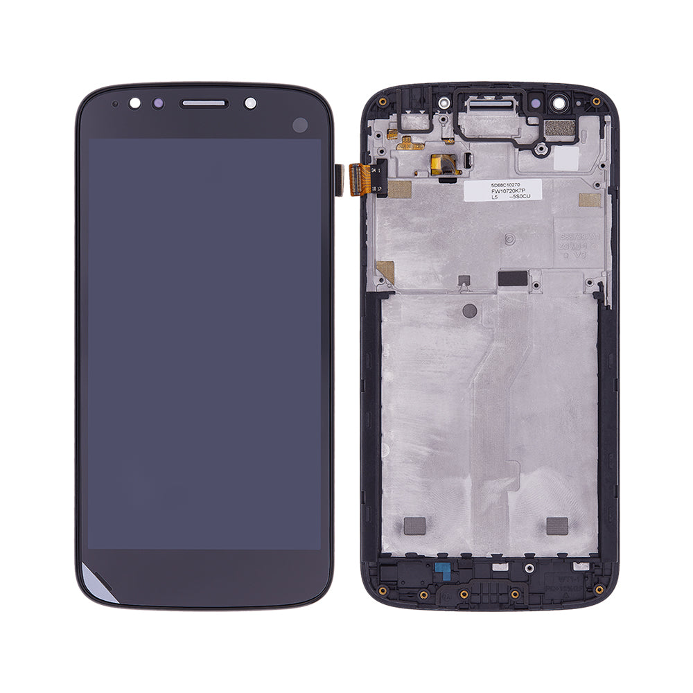 Motorola Moto E5 Play Display And Digitizer With Frame Black OEM
