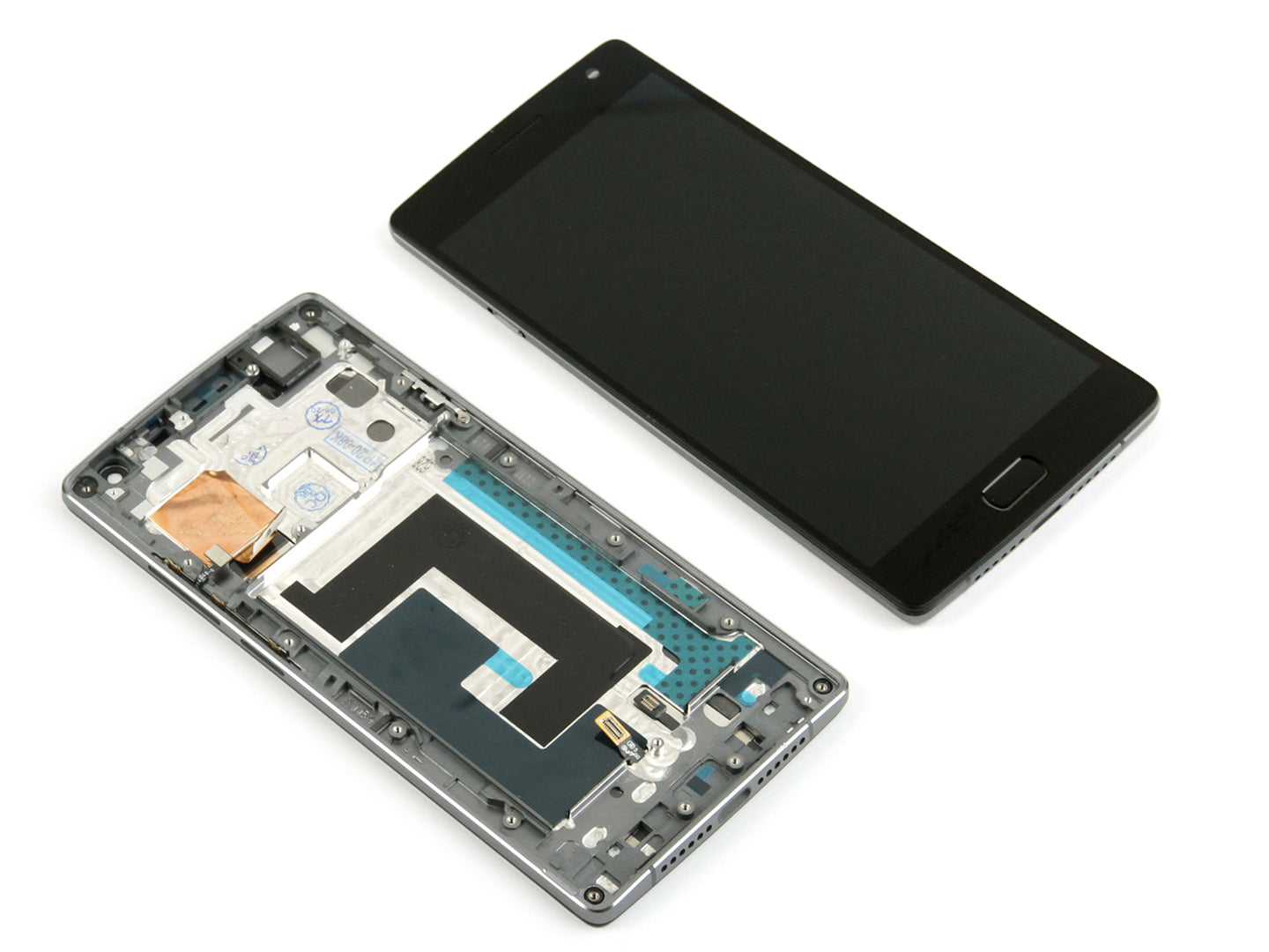 OnePlus Two Display And Digitizer With Frame Black OEM