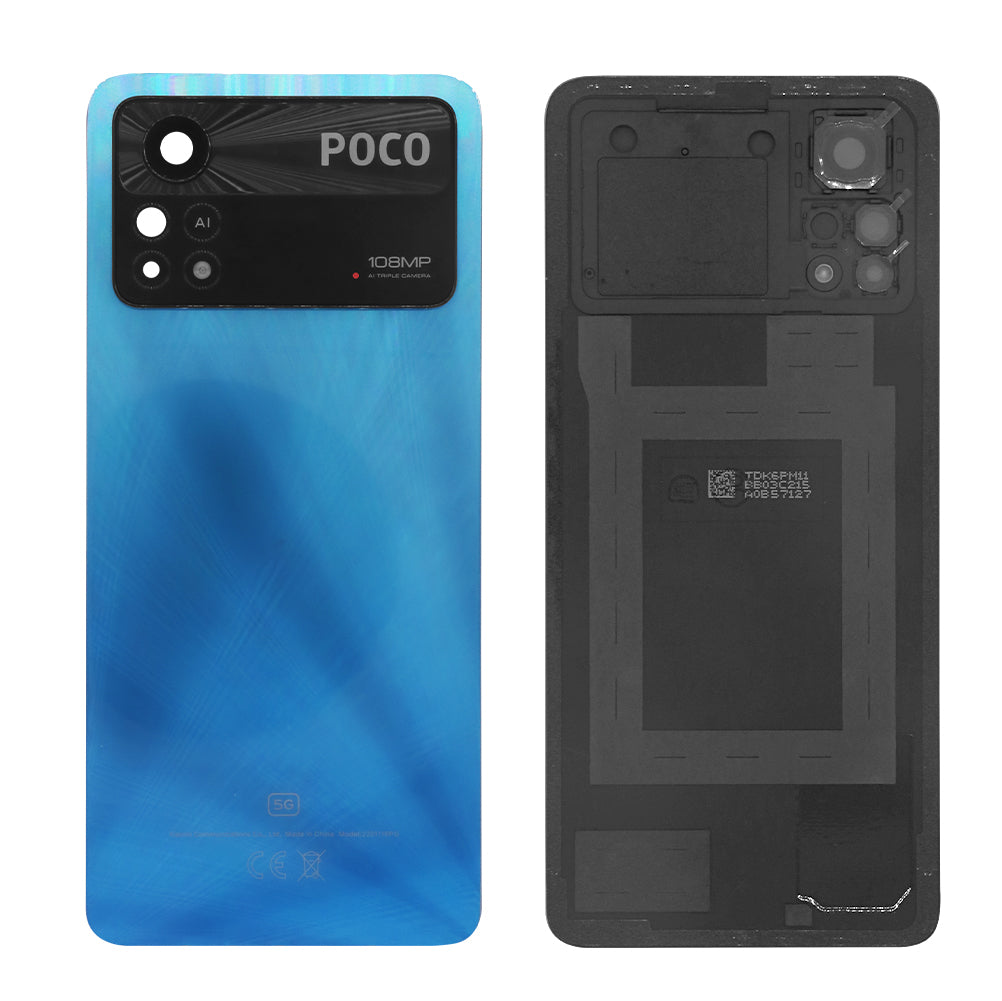 Xiaomi Poco X4 Pro 5G Back Cover With Lens Laser Blue OEM