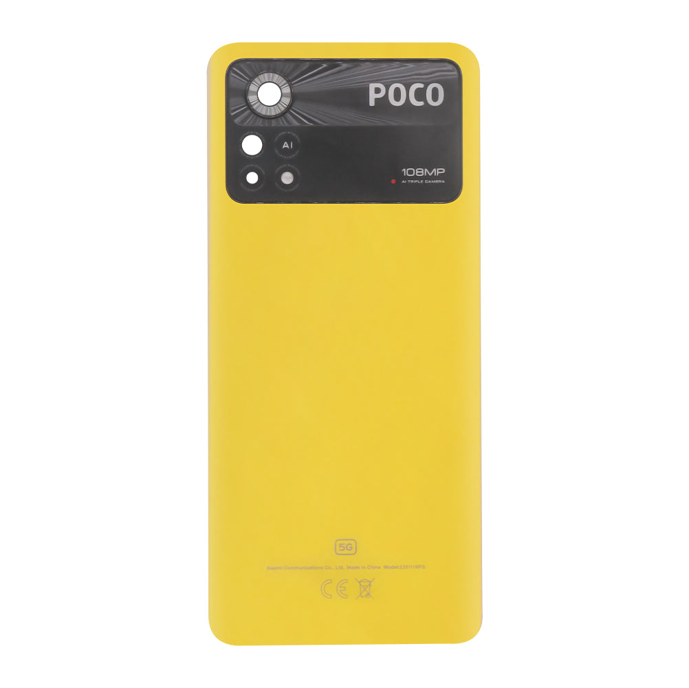 Xiaomi Poco X4 Pro 5G Back Cover With Lens Poco Yellow OEM