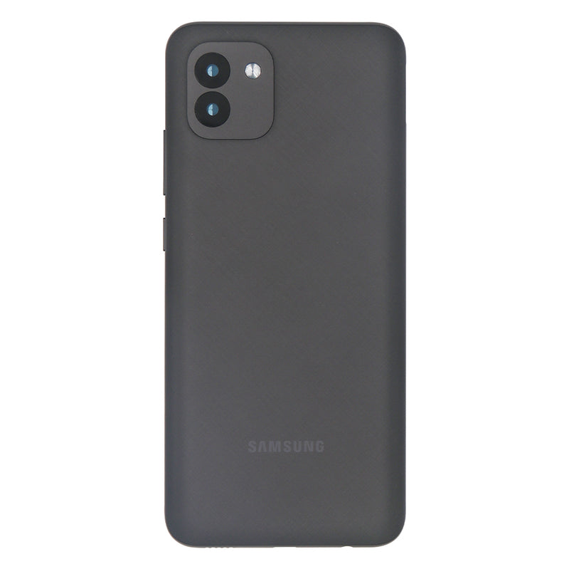 Samsung Galaxy A03 A035F Back Cover Black With Lens (OEM)