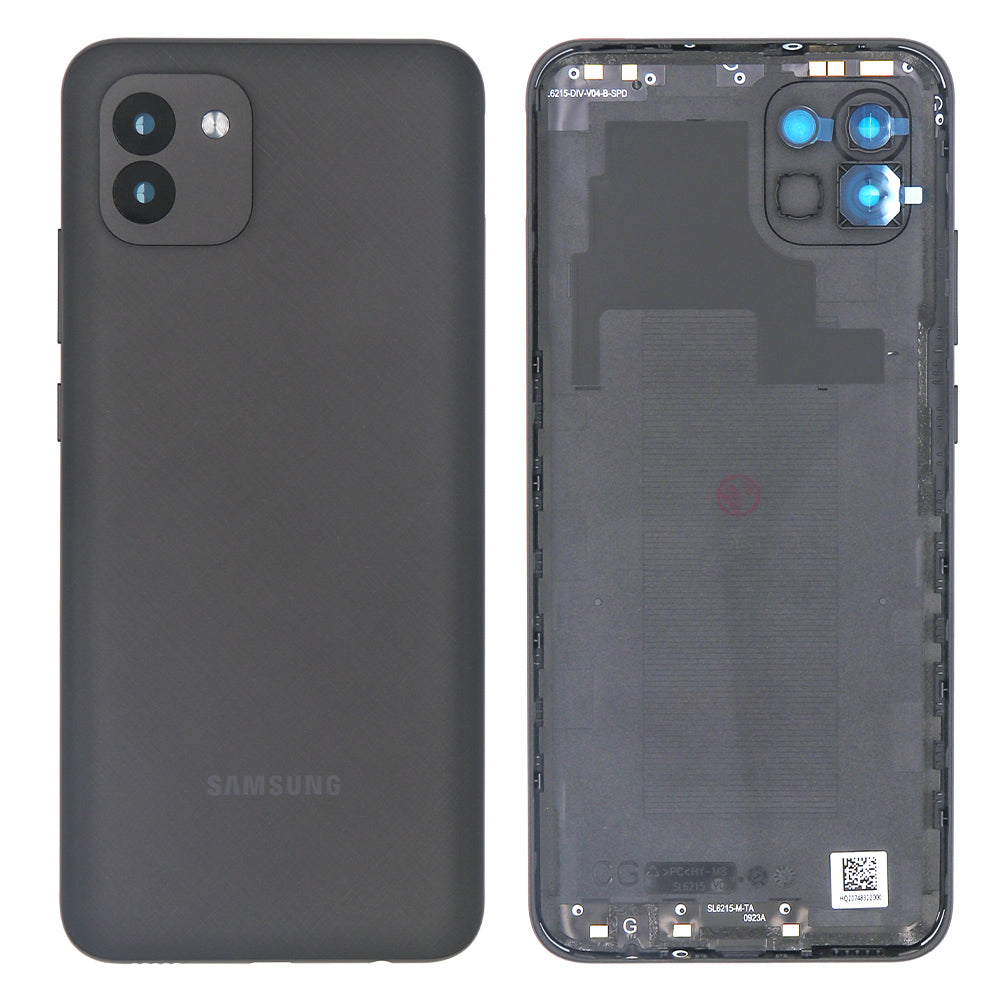 Samsung Galaxy A03 A035F Back Cover With Lens Black OEM