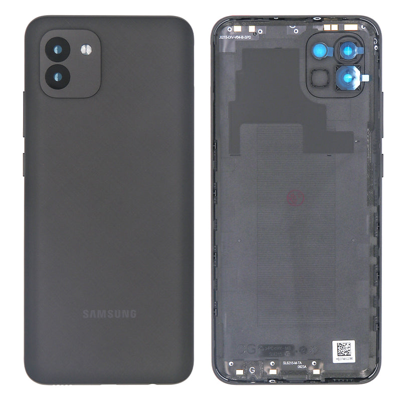 Samsung Galaxy A03 A035F Back Cover Black With Lens (OEM)