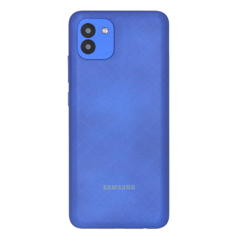 Samsung Galaxy A03 A035F Back Cover Blue With Lens (OEM)