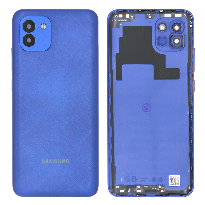 Samsung Galaxy A03 A035F Back Cover Blue With Lens (OEM)