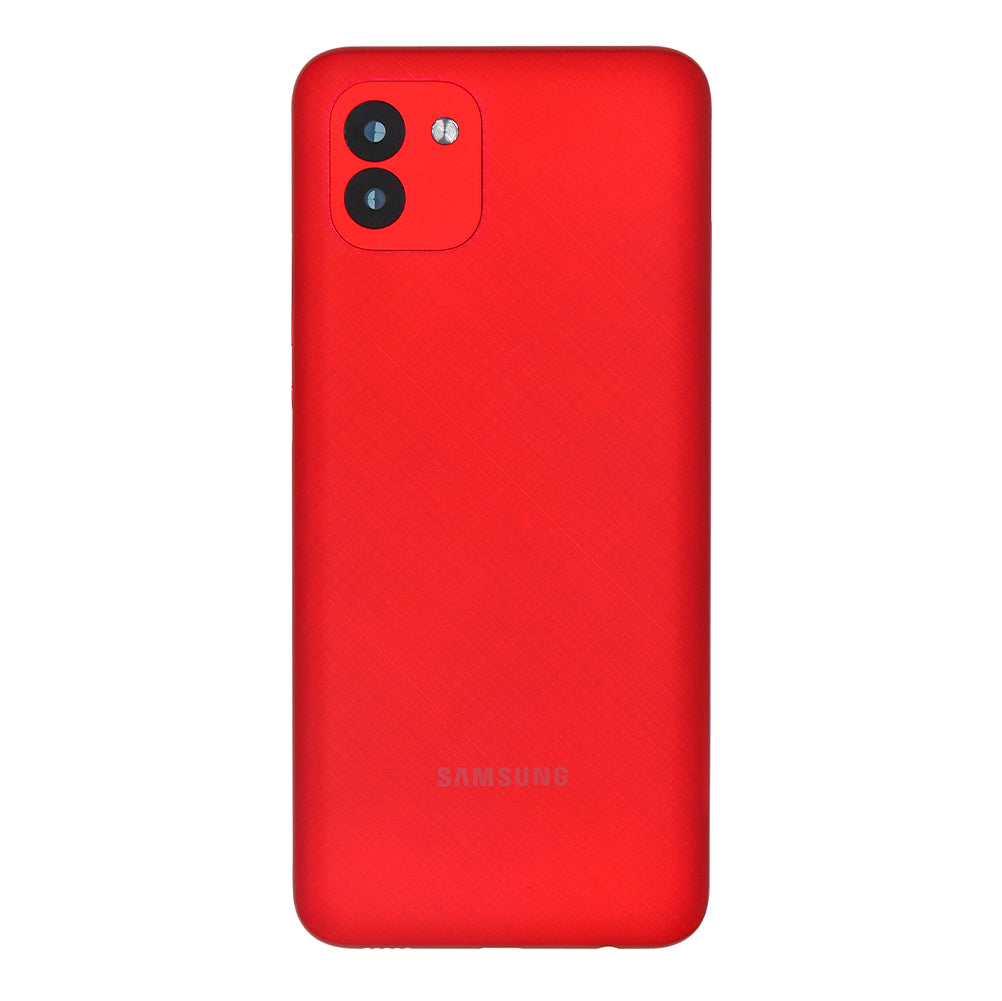 Samsung Galaxy A03 A035F Back Cover With Lens Red OEM