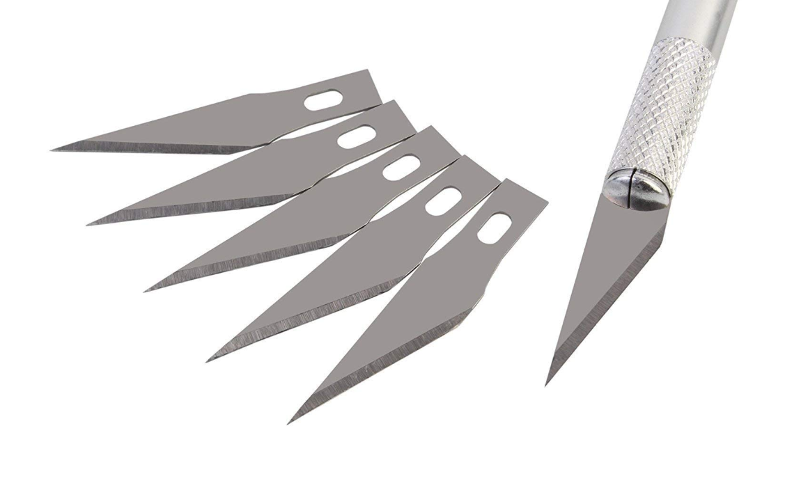 Precision Knife BSD-11A Blades Set Silver (10pcs)