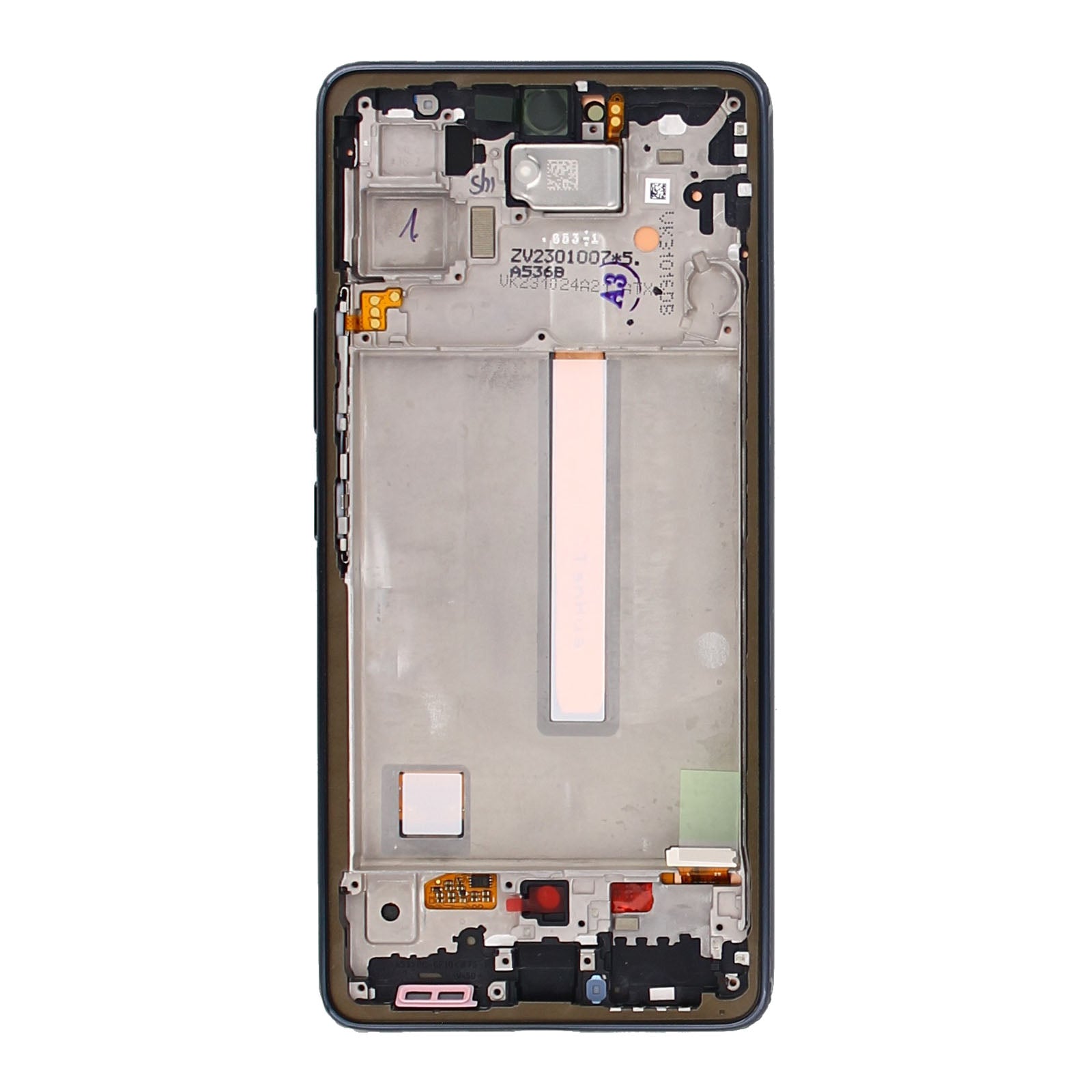Samsung Galaxy A53 5G A536B Display And Digitizer With Frame Black Service Pack