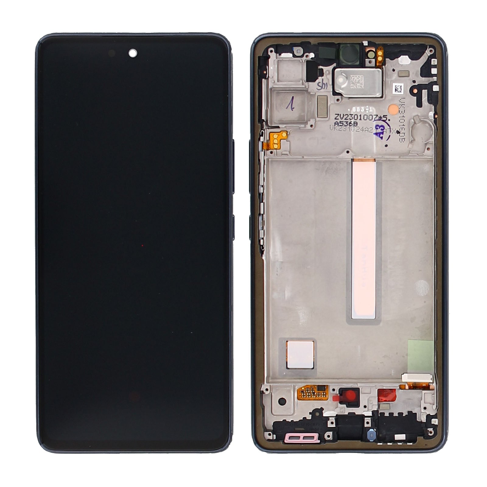 Samsung Galaxy A53 5G A536B Display And Digitizer With Frame Black Service Pack