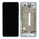 Samsung Galaxy A53 5G A536B Display And Digitizer With Frame Blue Service Pack