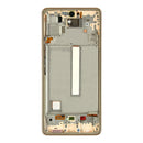 Samsung Galaxy A53 5G A536B Display And Digitizer With Frame Peach Service Pack