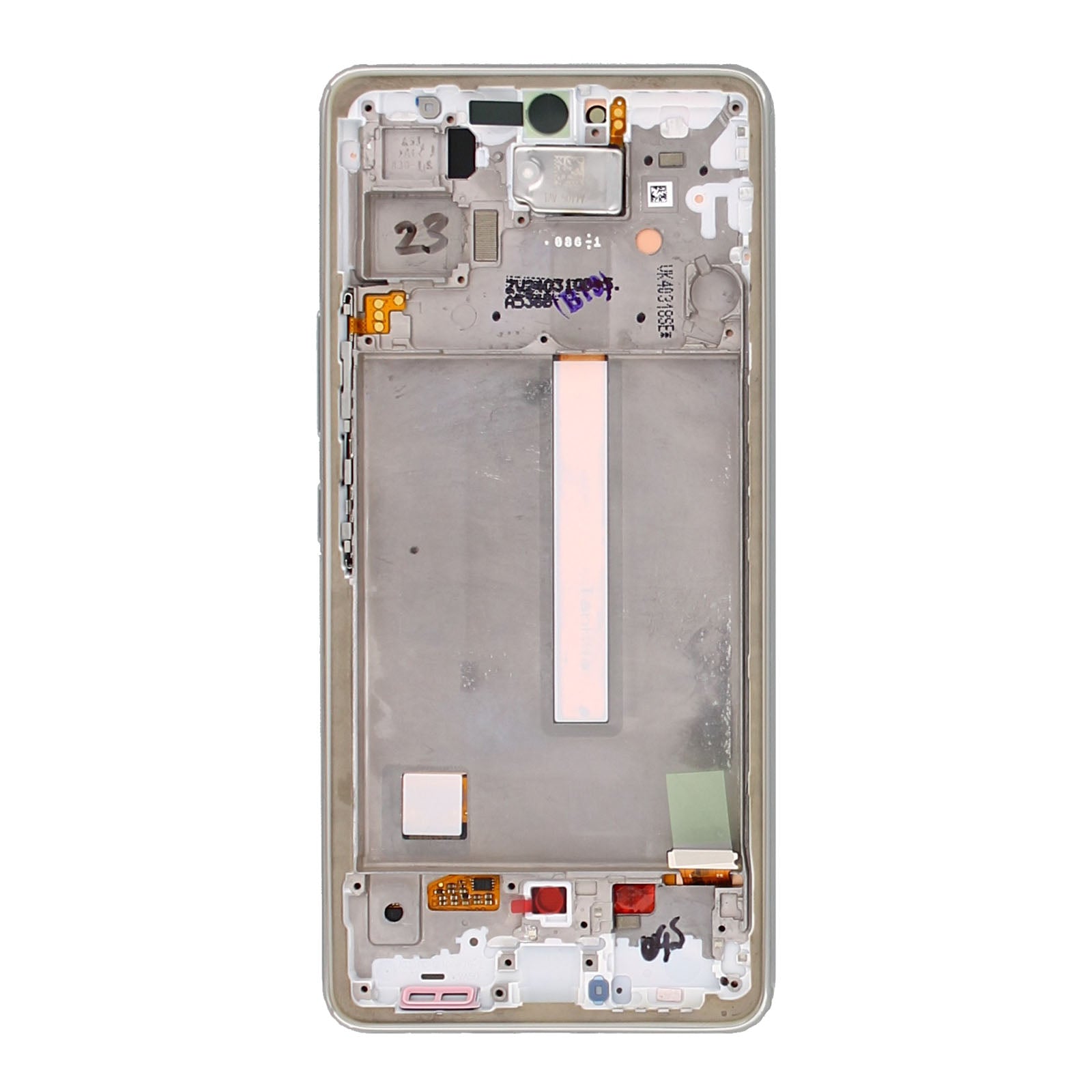 Samsung Galaxy A53 5G A536B Display And Digitizer With Frame White Service Pack
