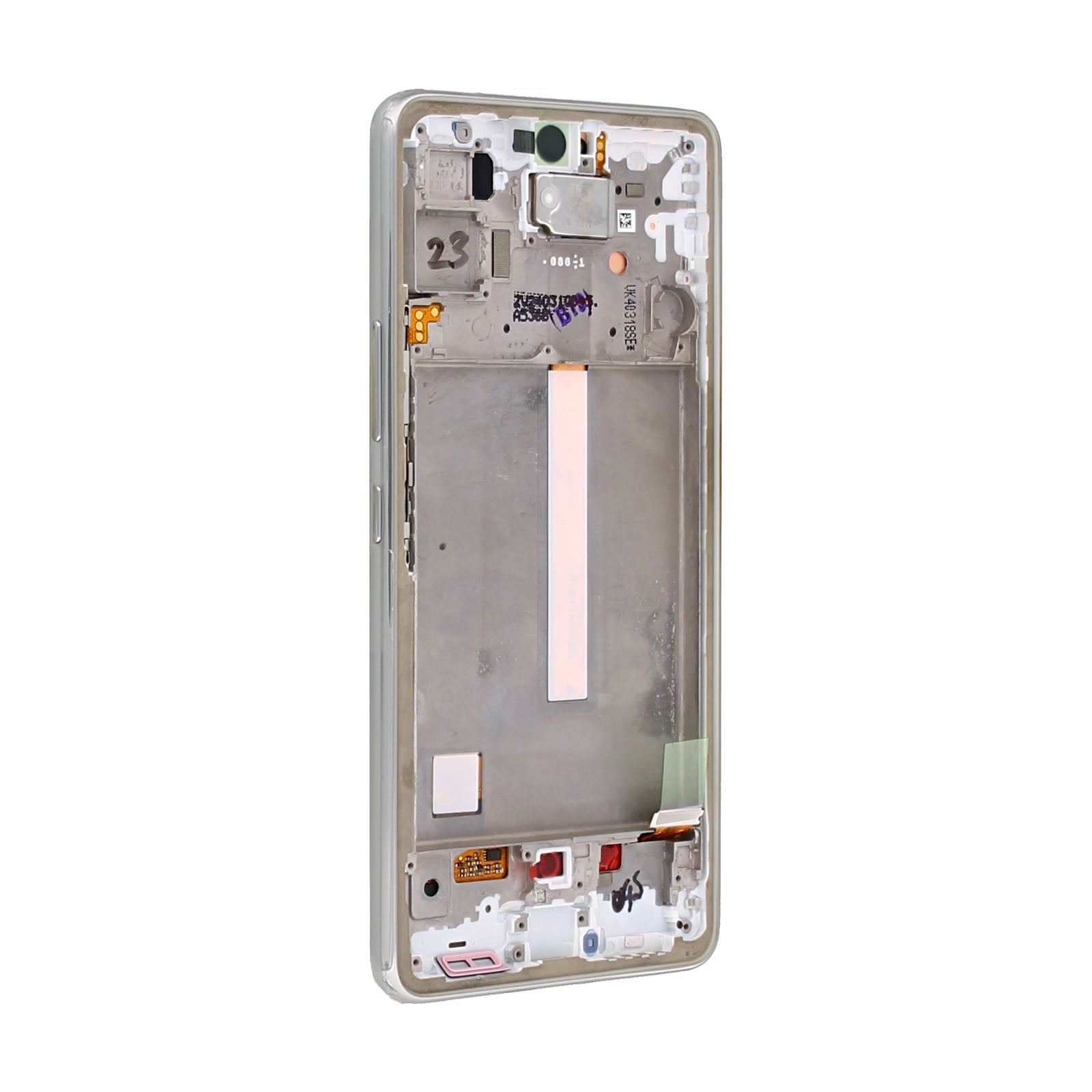 Samsung Galaxy A53 5G A536B Display And Digitizer With Frame White Service Pack