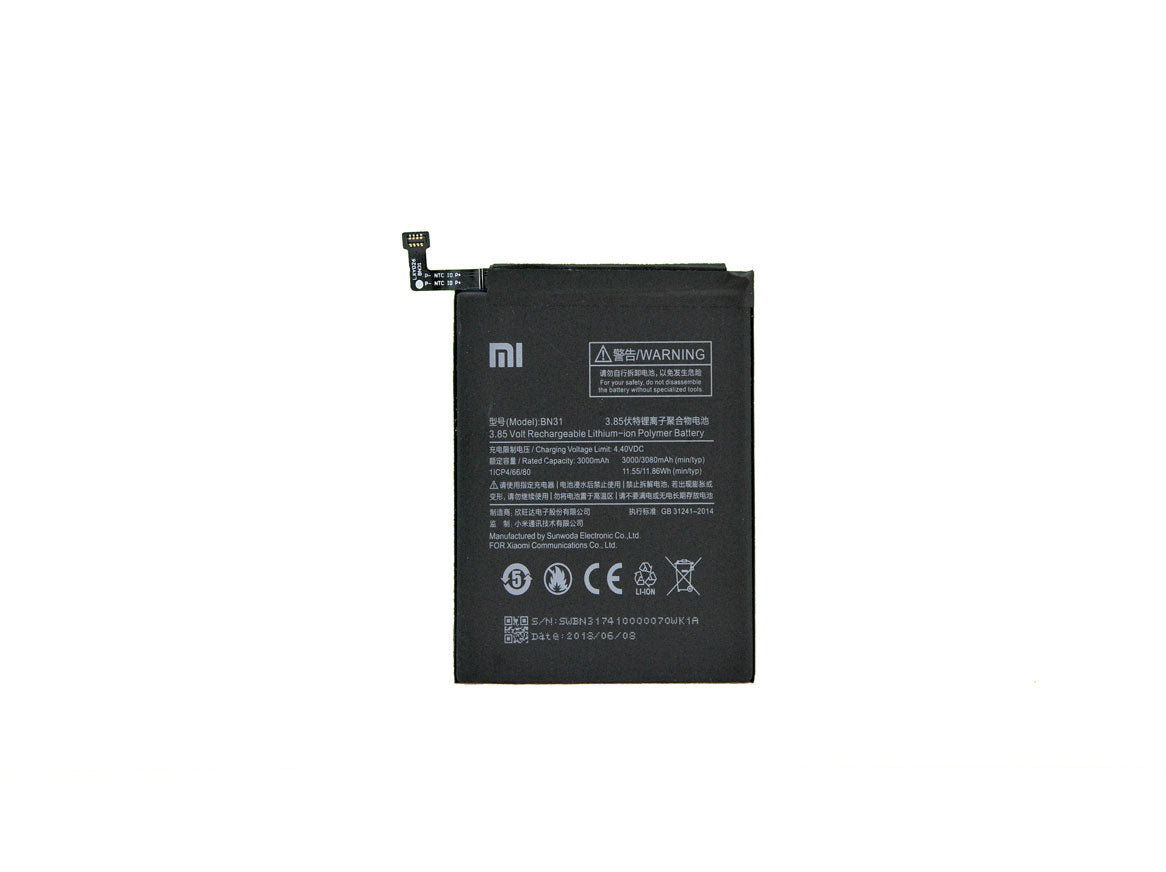 Xiaomi Mi A1, Mi 5X, Redmi S2, Redmi Note 5A Battery BN31 OEM