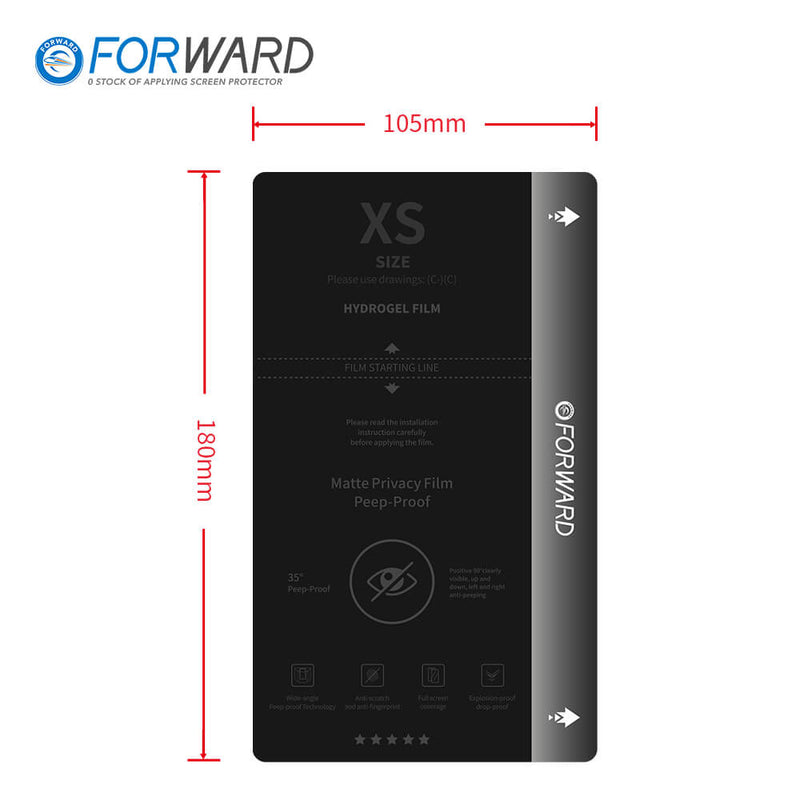 Forward 7" Matte Privacy Film (XS) (20 Pieces)