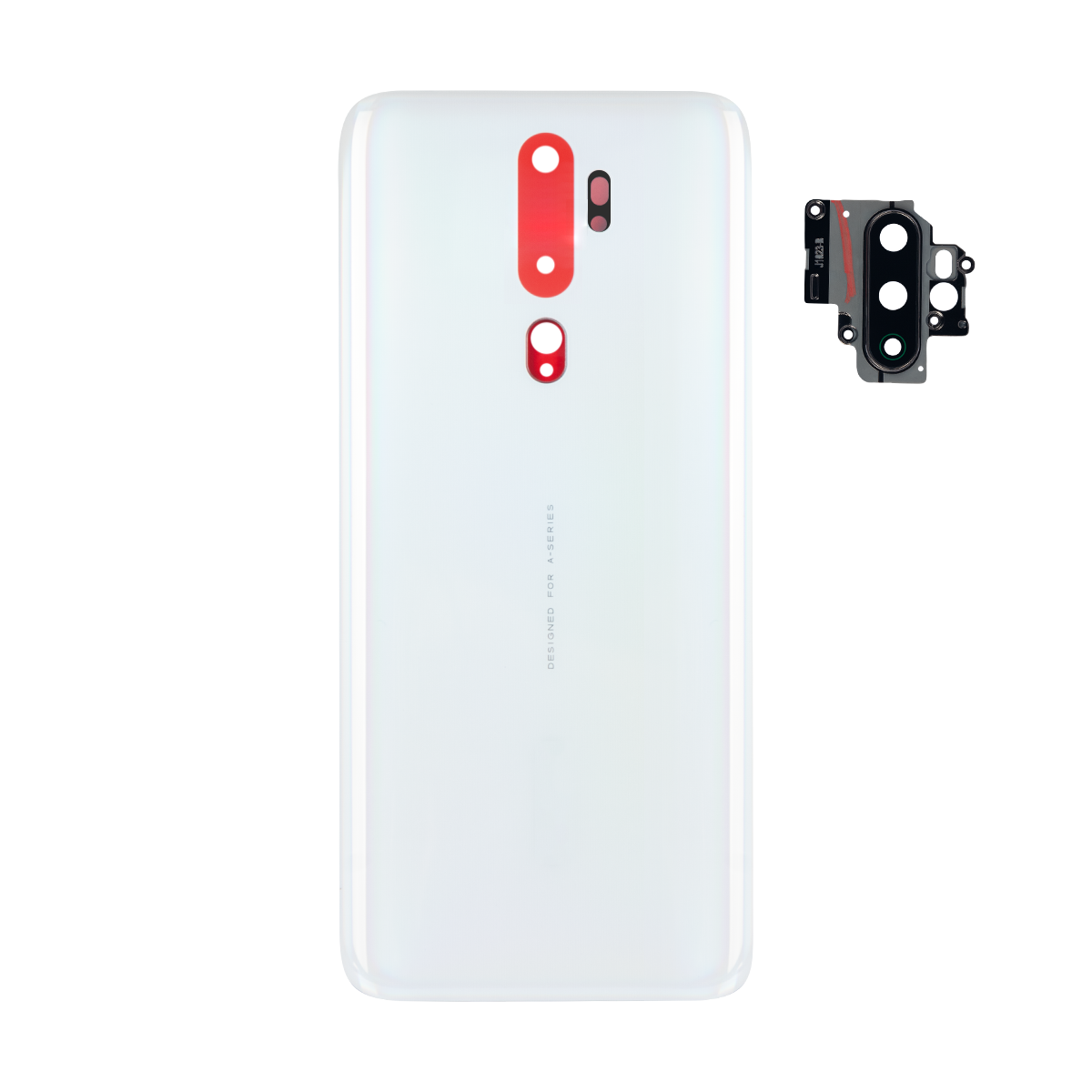 Oppo A5 (2020) Back Cover With Lens Dazzling White OEM