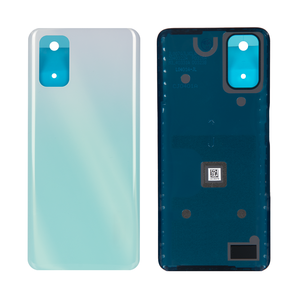 Oppo A52 Back Cover Without Lens White OEM