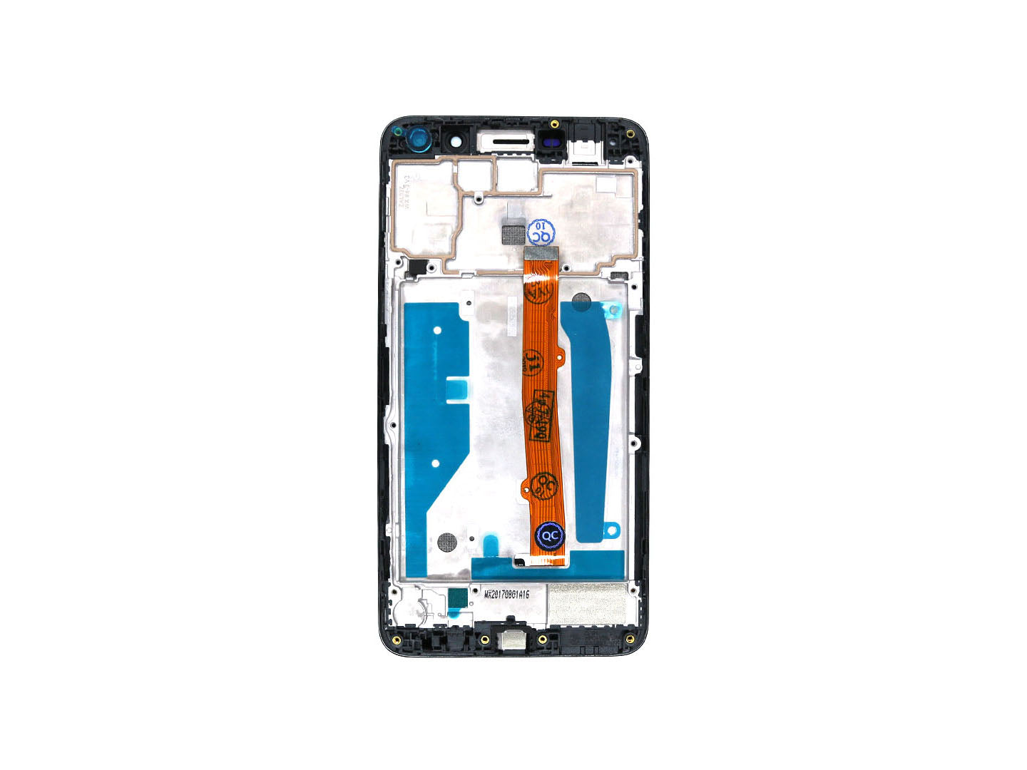 Huawei Y6 (2017) Display And Digitizer With Frame Black OEM