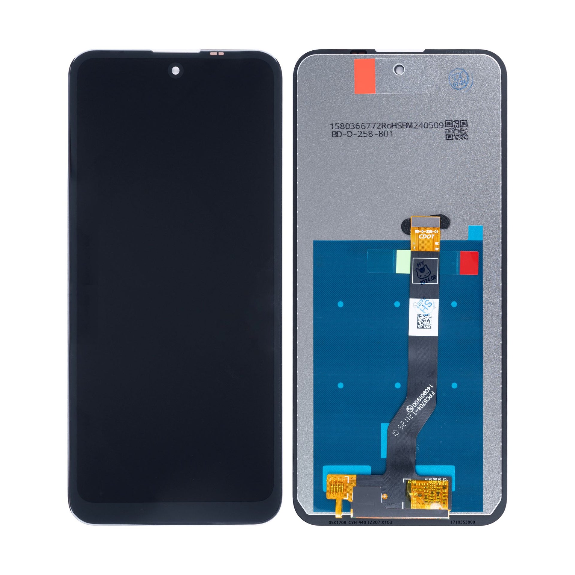 Nokia X10 Display And Digitizer Without Frame Black OEM