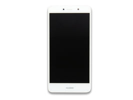 Huawei Y7 Display And Digitizer With Frame White OEM