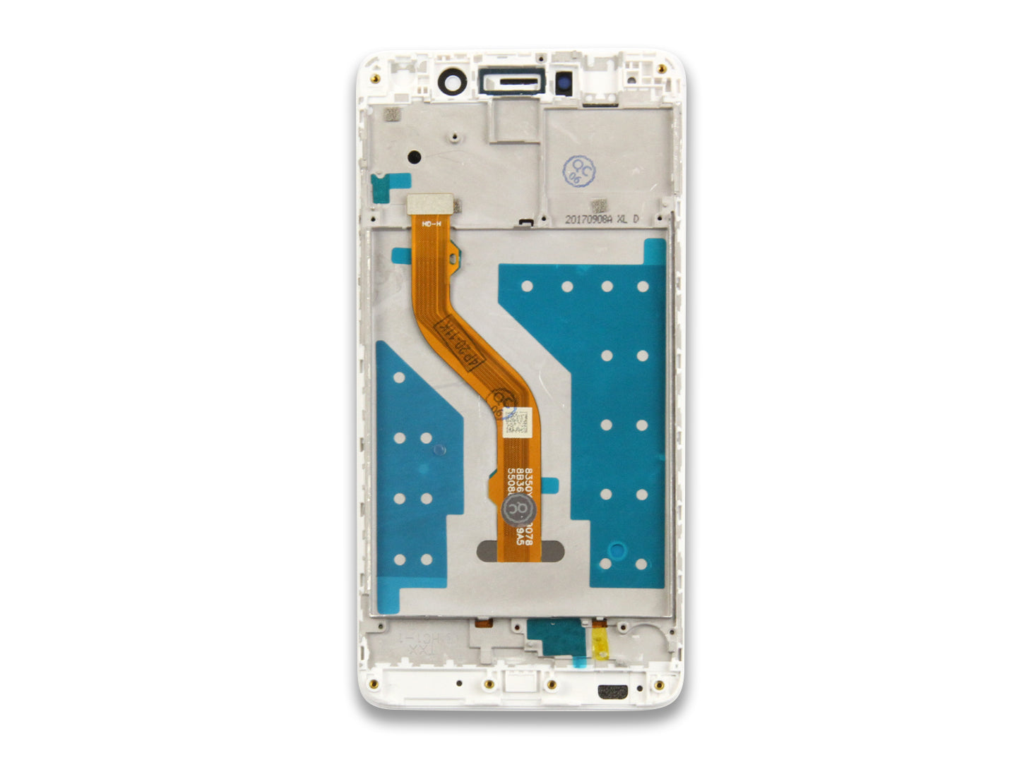 Huawei Y7 Display And Digitizer With Frame White OEM