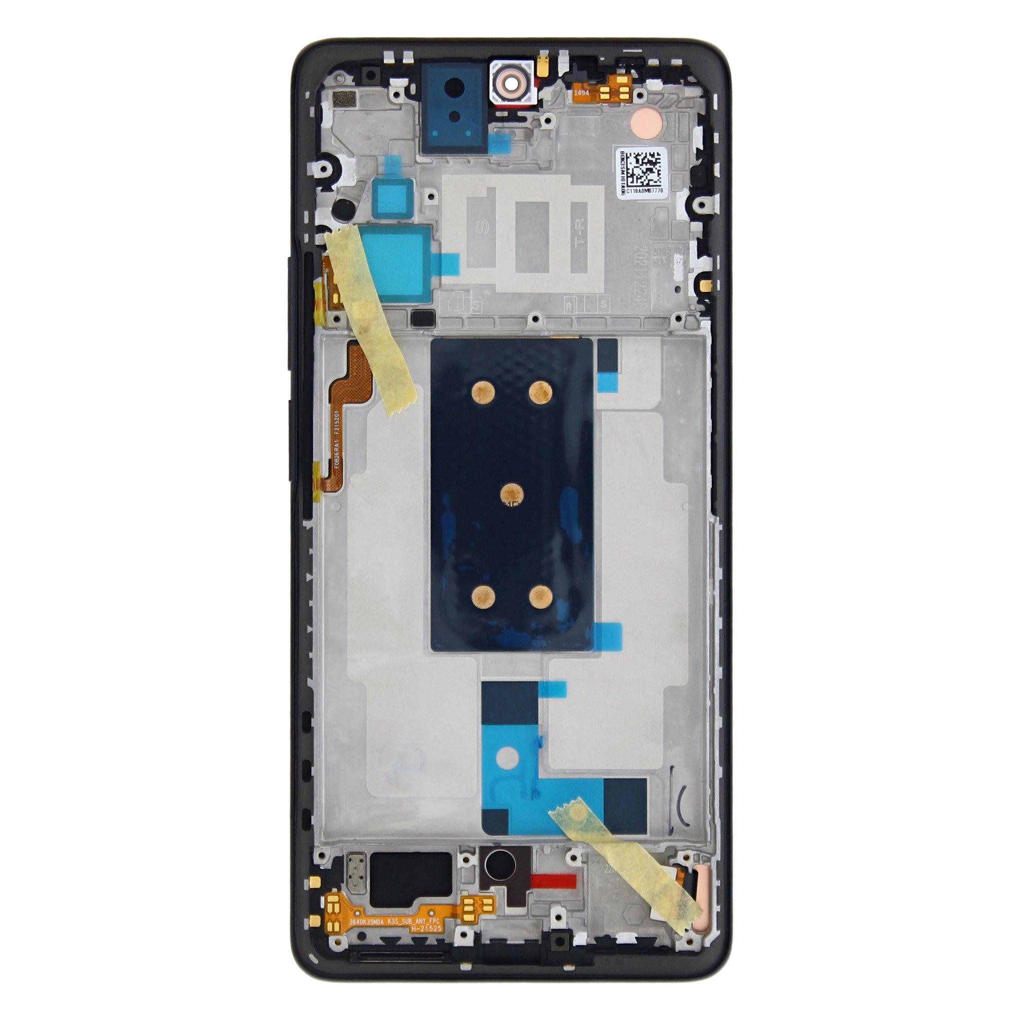Xiaomi 11T Pro Display And Digitizer With Frame Meteorite Grey Service Pack