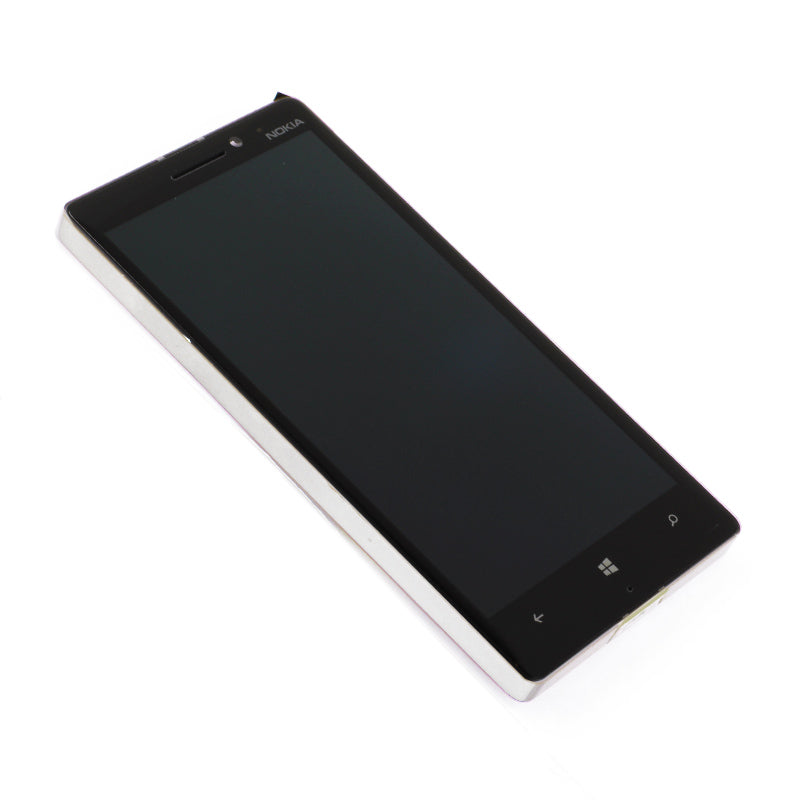Nokia Lumia 930 Display And Digitizer With Frame Silver Service Pack