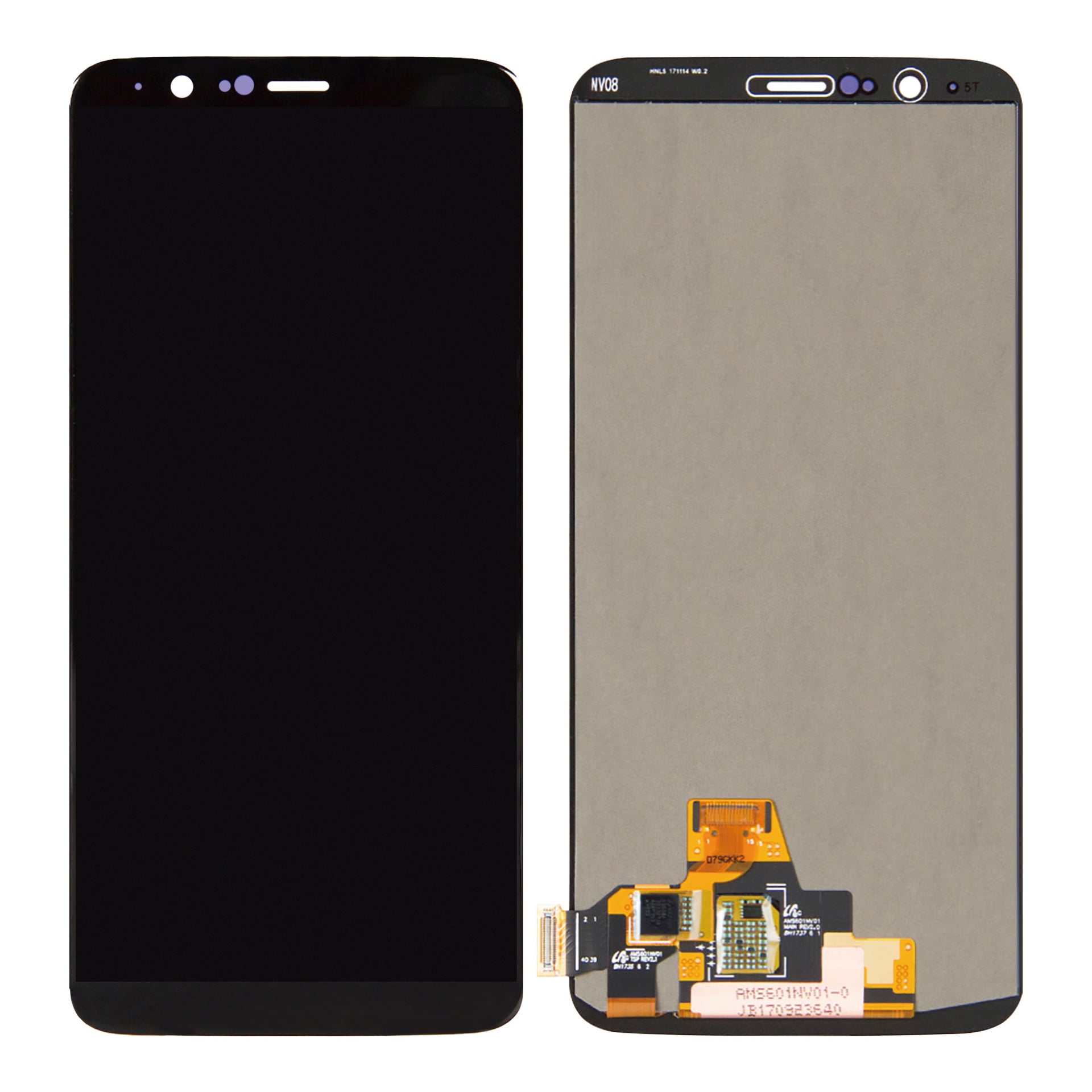 OnePlus 5T Display And Digitizer Without Frame Black Refurbished