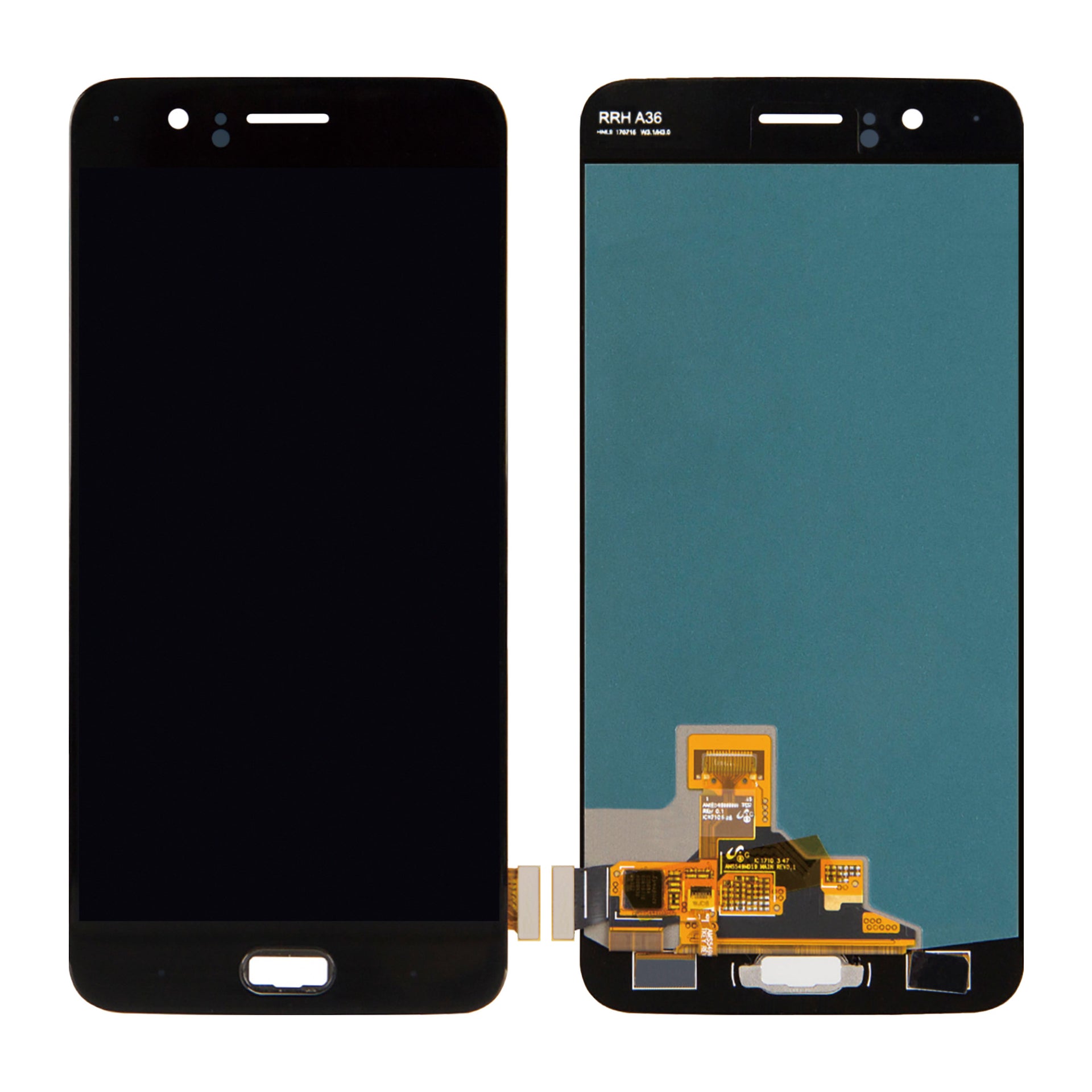 OnePlus 5 Display And Digitizer Without Frame Black Refurbished