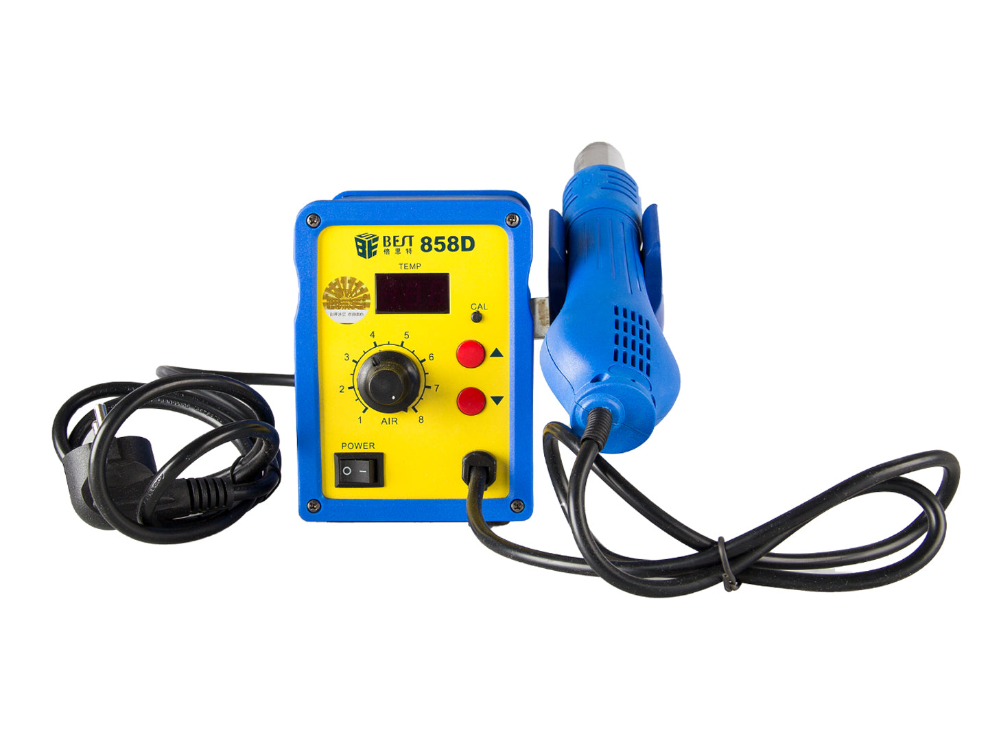 BEST 858D Hot Air Station with LED Display Blue