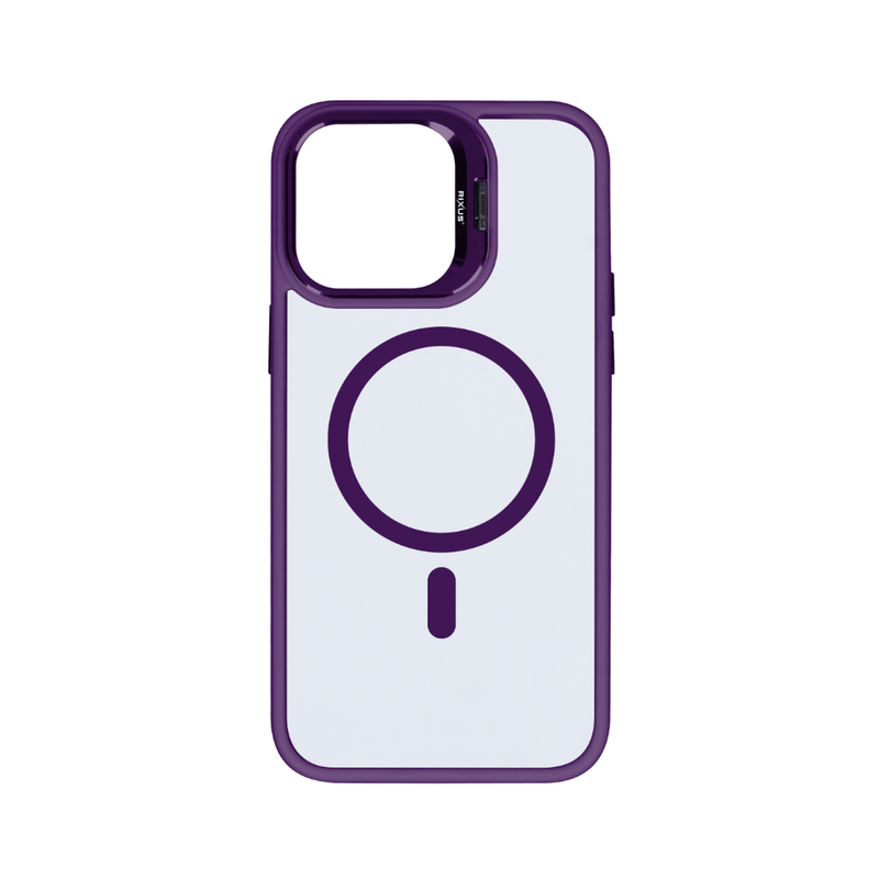 Rixus Classic 03 Case With MagSafe For Apple iPhone 13 Pro Deep Purple