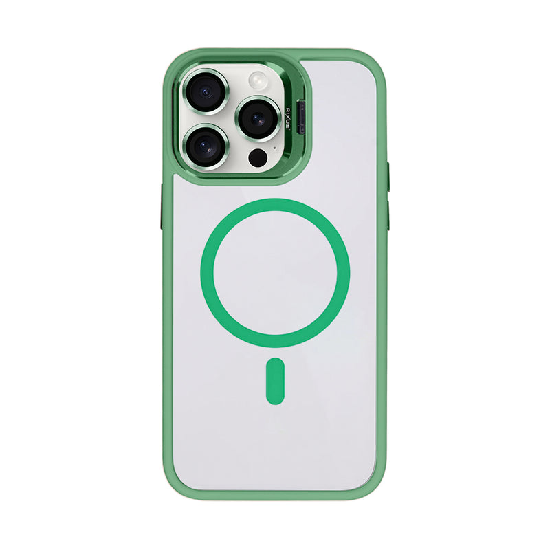 Rixus Classic 03 Case With MagSafe For iPhone 15 Pro Light Green