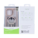 Rixus Classic 03 Case With MagSafe For iPhone 12 Pro Max Light Pink
