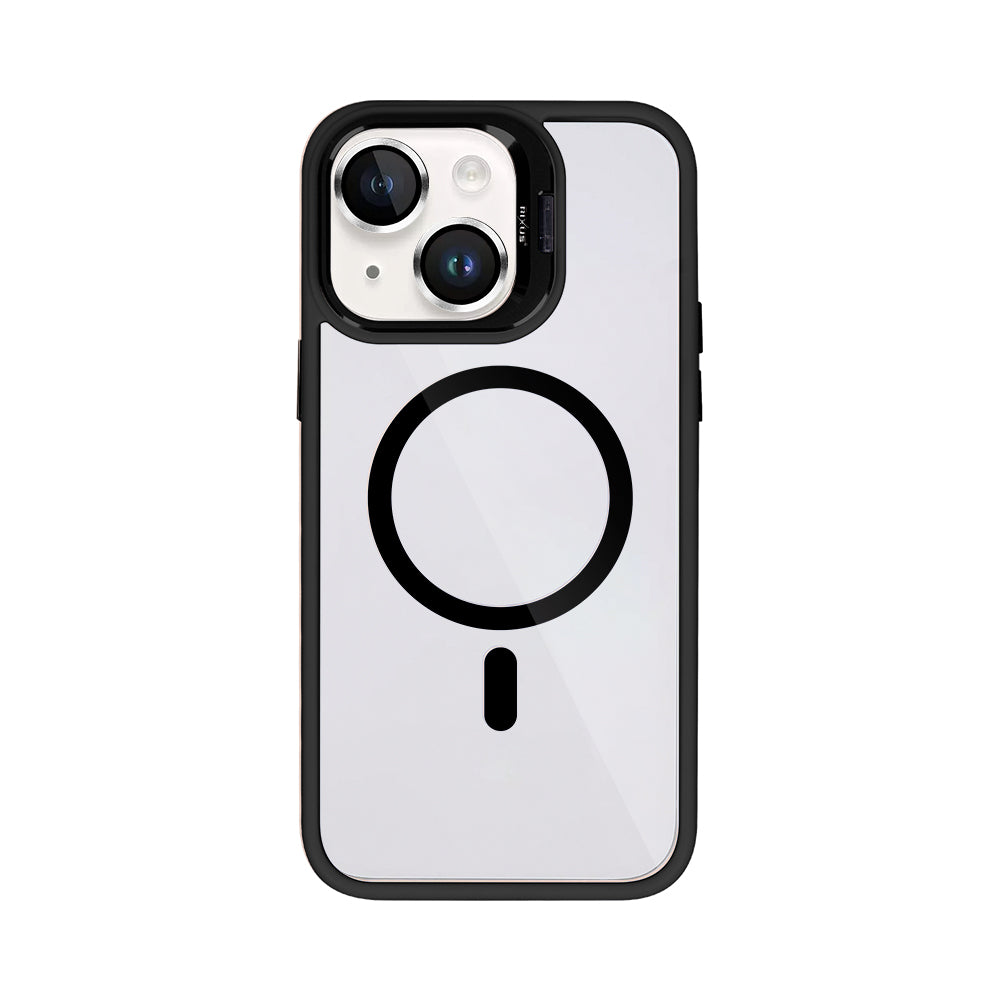 Rixus Classic 03 Case With MagSafe Compatible For Apple iPhone 13 Black