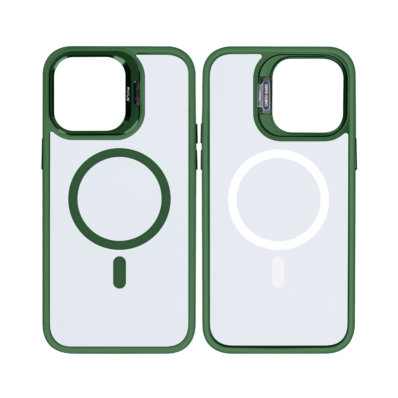 Rixus Classic 03 Case With MagSafe For iPhone 13 Dark Green