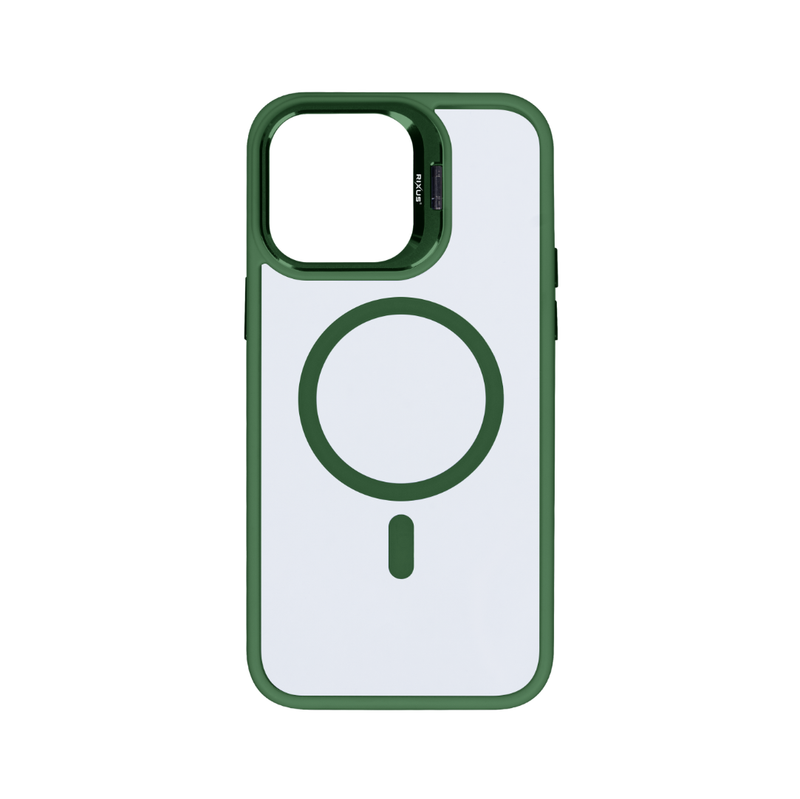 Rixus Classic 03 Case With MagSafe For iPhone 13 Dark Green