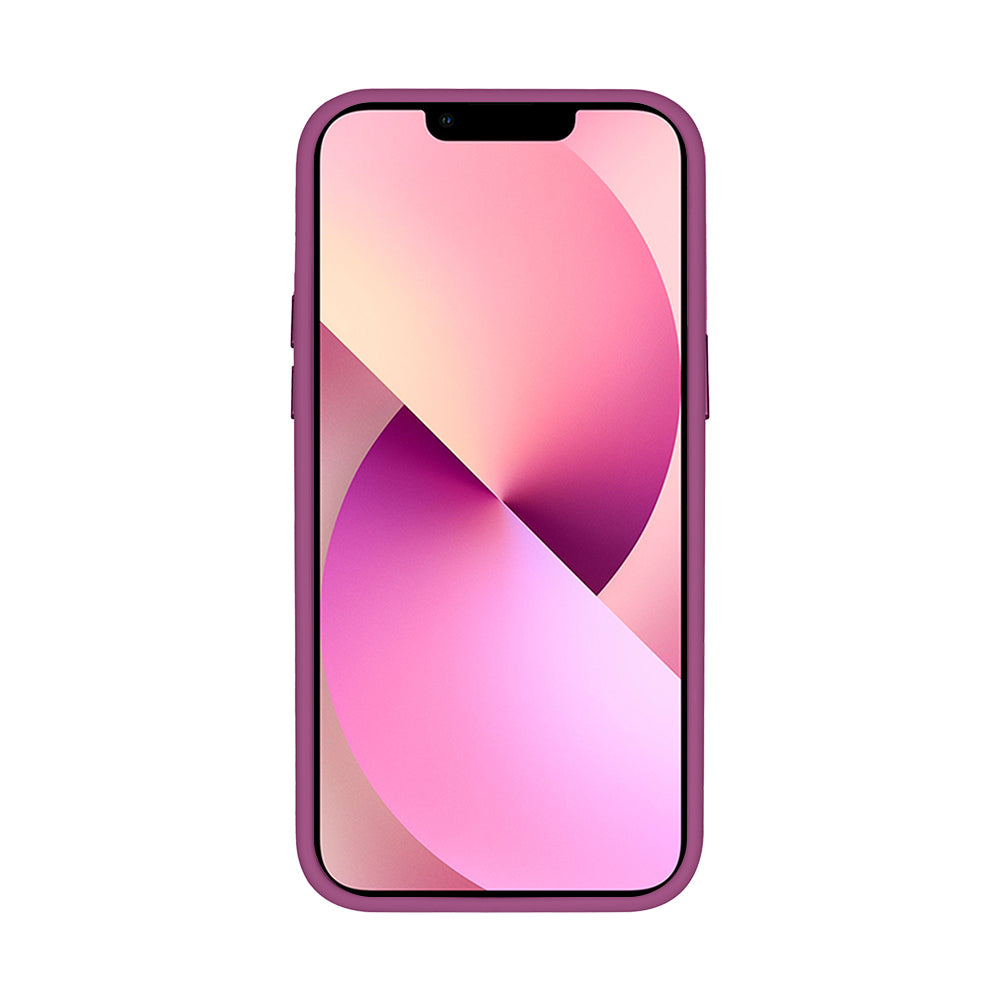 Rixus Classic 03 Case With MagSafe Compatible For Apple iPhone 12, 12 Pro Dark Pink