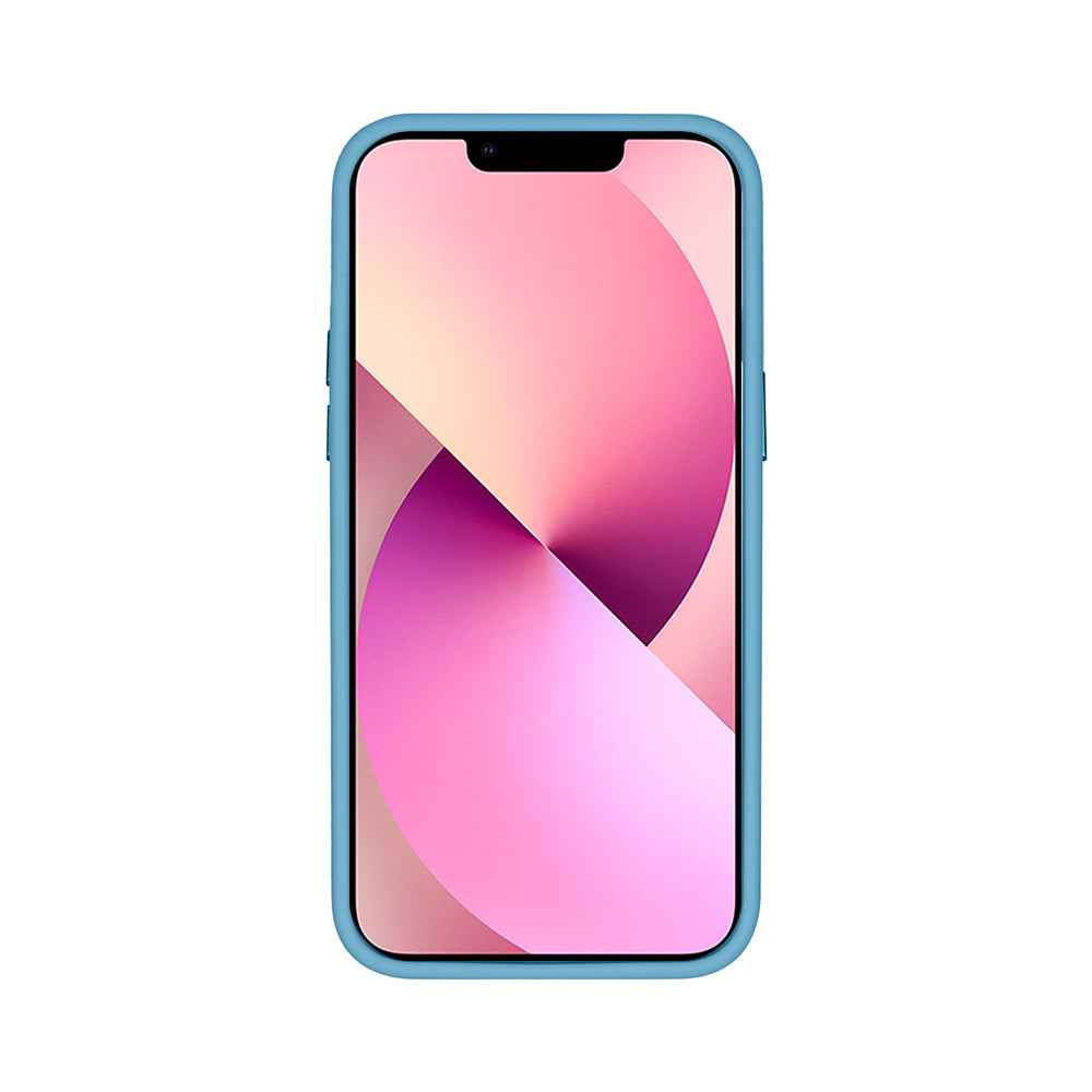 Rixus Classic 03 Case With MagSafe Compatible For Apple iPhone 12, 12 Pro Light Blue