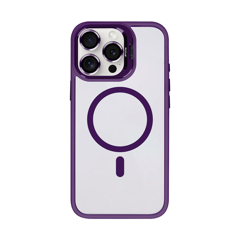 Rixus Classic 03 Case With MagSafe For iPhone 14 Pro Deep Purple