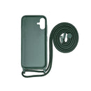 Rixus TPU Necklace Cord Cover For Samsung Galaxy A05 Dark Green