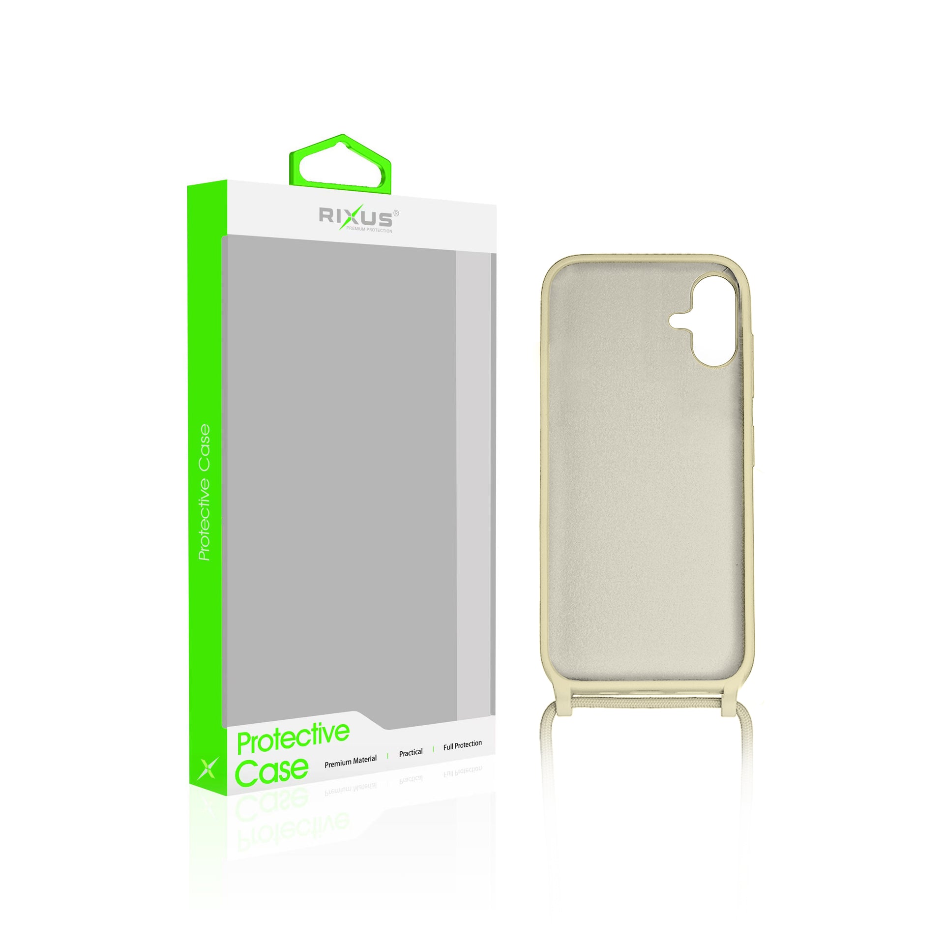 Rixus TPU Necklace Cord Cover For Samsung Galaxy A05 Gold