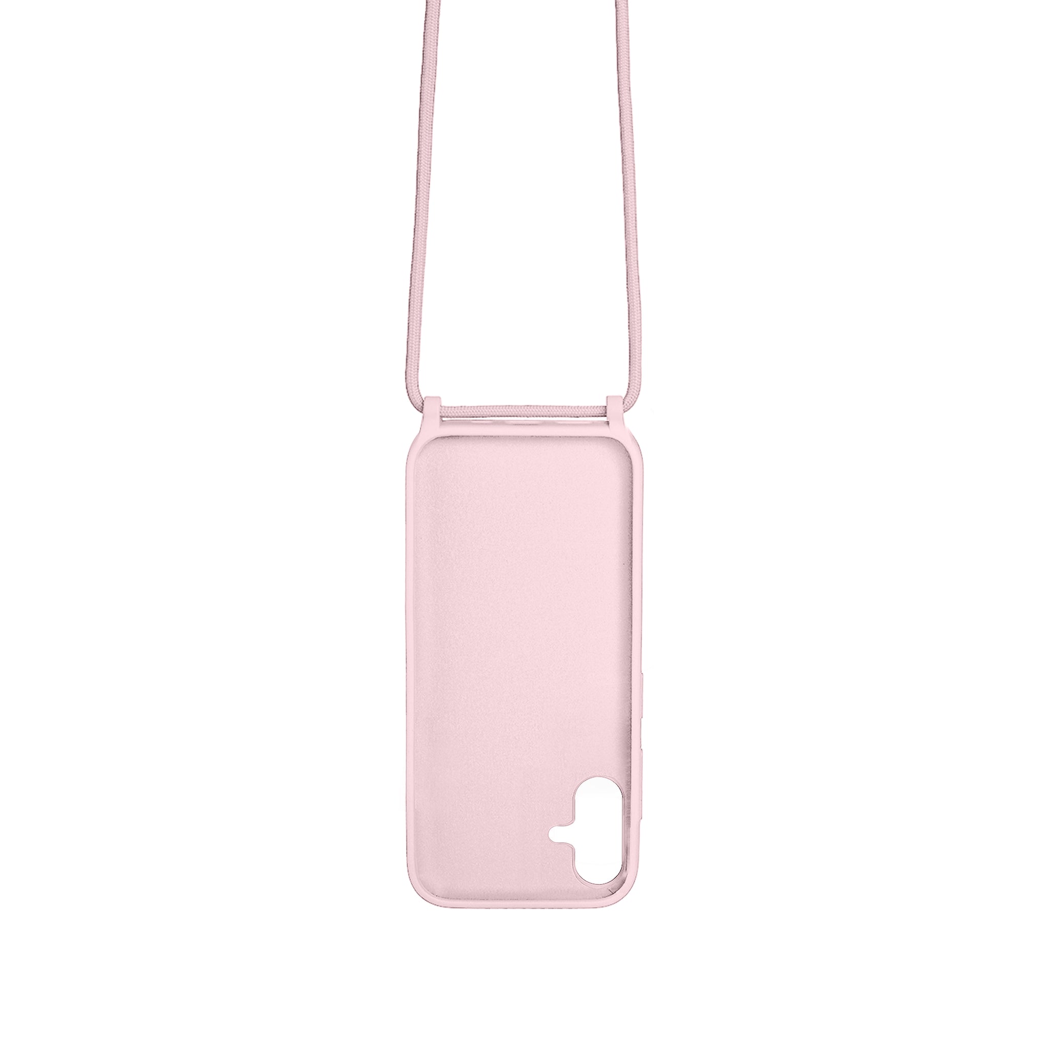 Rixus TPU Necklace Cord Cover For Samsung Galaxy A05 Pink